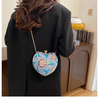 Luxury Gold Clutch Bags for Women Evening Purse Designer Crossbody Bag