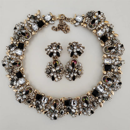 Crystal Rhinestone Large Collar Big Big Choker Necklace for Women
