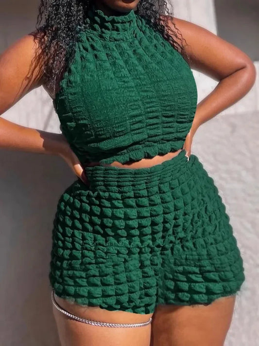 2 Piece Women Sets 2025 New Arrival Summer Matching Sets Print Two Pieces Sets