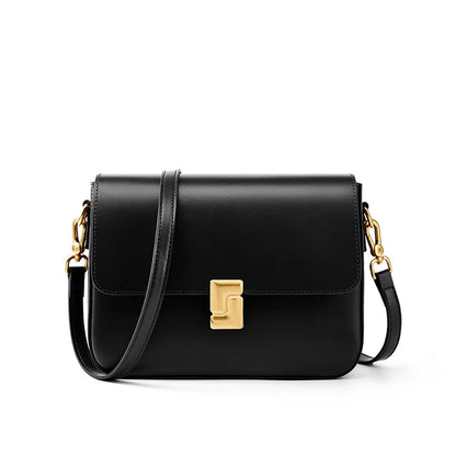 Genuine Leather Women Crossbody Bag Luxury Design Small Square Bag Cowhide Women's Bag