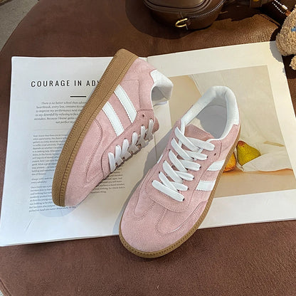 Women's Casual Sneakers Lace Sobriety New Fashion Lightweight Casual Outdoor Walking Shoes Sneakers