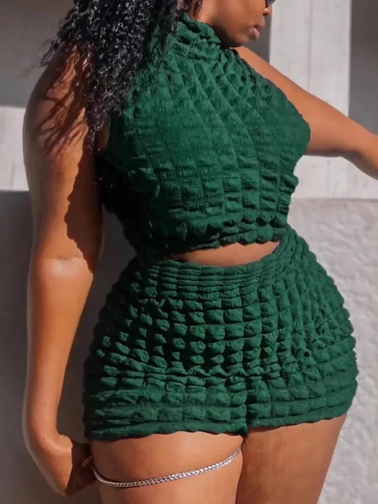 2 Piece Women Sets 2025 New Arrival Summer Matching Sets Print Two Pieces Sets