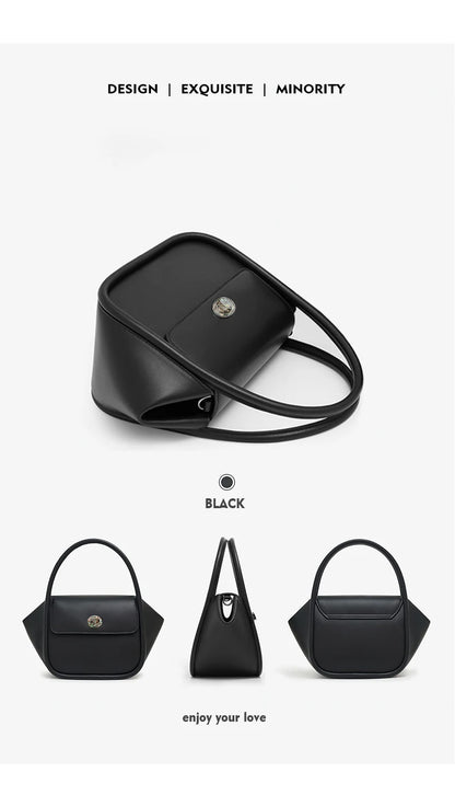 WOMEN'S HANDBAG WINTER WOOL EVENING LEATHER ORIGINAL STYLE LUXURY BRAND PURSE SHOULDER BAG