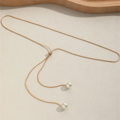 Pearl Adjustable Chain Necklace for women