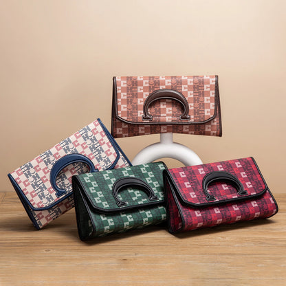 Women's Tote Bag Retro Printed Design Foldable Wallet Handbag