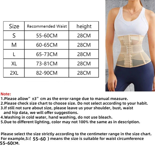 Shapewear Women Waist Trainer Body Shaper Mesh Tight Tummy Control Belt Corset
