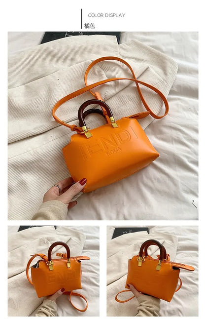 PU Leather Boston Bag Women's Shoulder Bag - Stylish Handbag for Work, Casual Purse