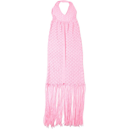Sexy Deep V Neck Halter Tassel Women Knitted Long Bodycon Dress Maxi Dress