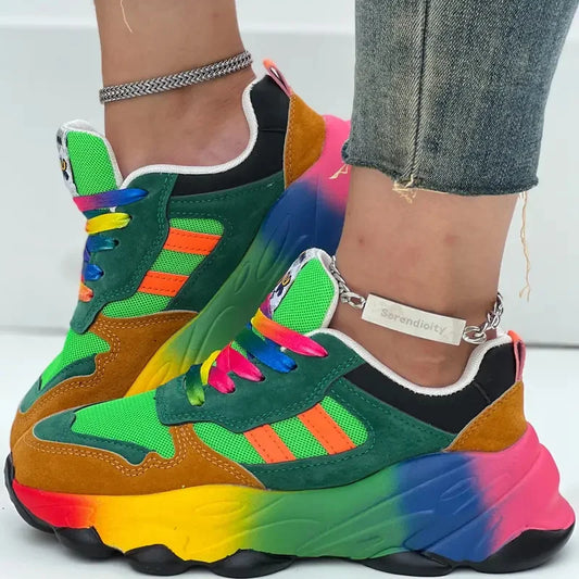 Women Sneakers Running Shoes Colorful Casual Sneakers