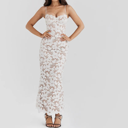 Women's Evening Dress Elegant Lace Up Long Maxi Dresses Party Dress Cocktail Dress