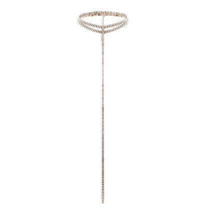 Rhinestone Choker Crystal Gem Luxury Choker Necklace for Women