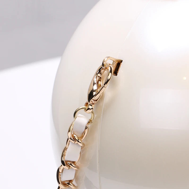 Pearl Clutch Ball Party Evening Bags Woman Handbags Crossbody Bag