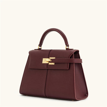 Women's Handbag Elise Designer Burgundy Handbag Large Square Crossbody Bag High-end Women's Bag