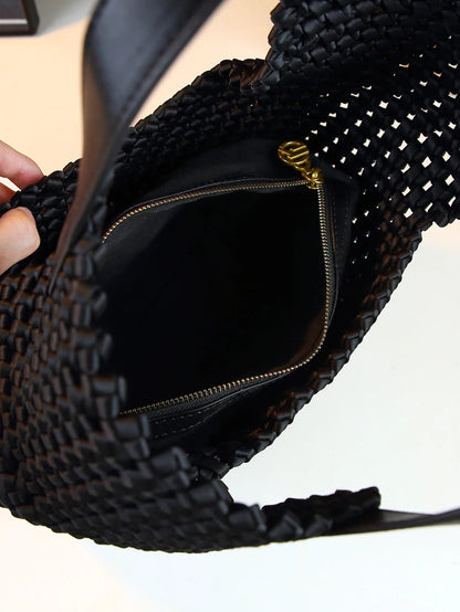 Woven Handbag Casual Commuter Mother-Child Bag Shoulder Underarm Bag