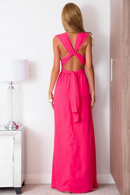 Multiway Wrap Convertible Boho Maxi Dress Bridesmaid Infinity Robe Dresses