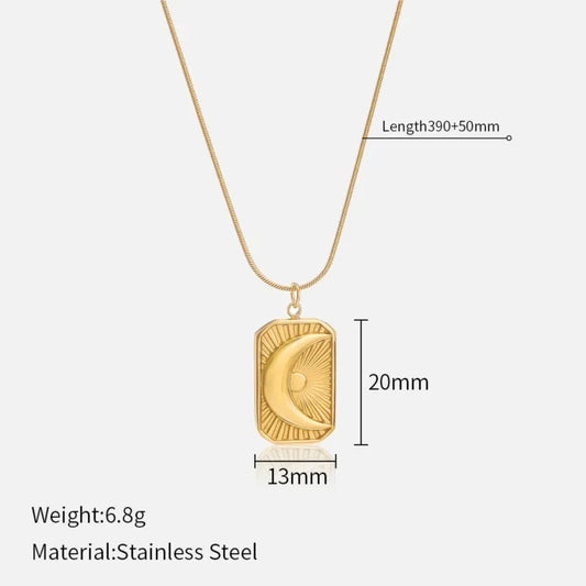Stainless Steel Necklace for Women Minimalist Golden Chain Necklace