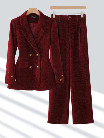 Women Jacket Blazer and Trouser Formal 2 Piece Suit