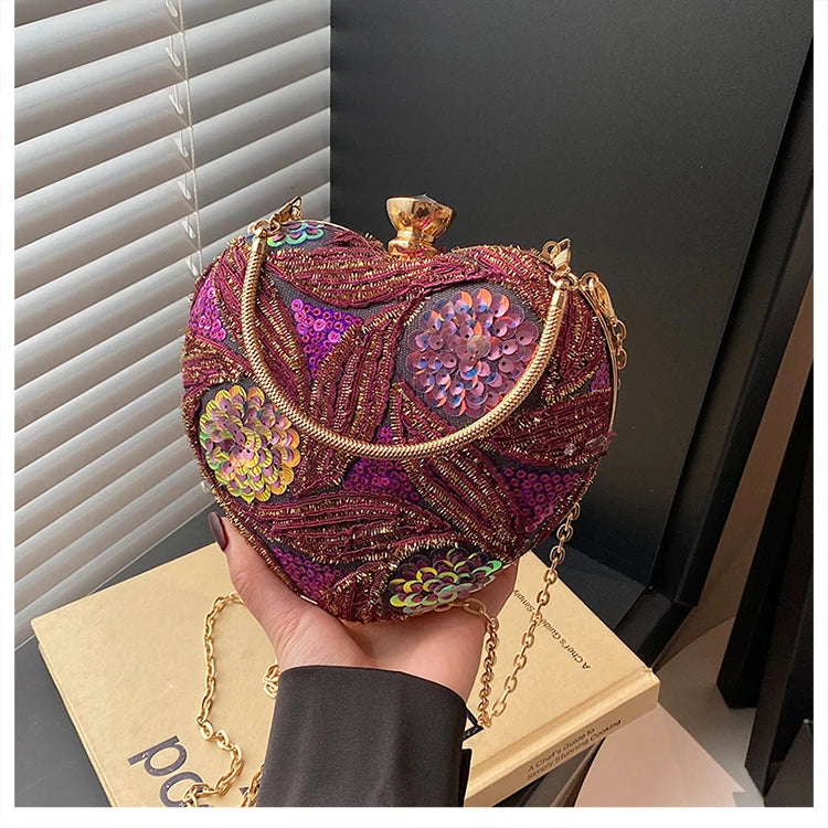 Luxury Gold Clutch Bags for Women Evening Purse Designer Crossbody Bag
