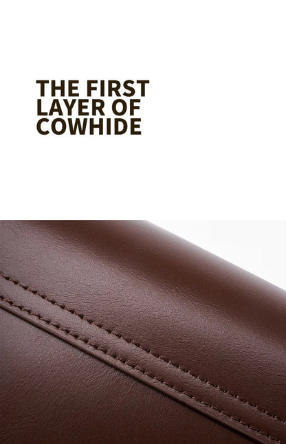 Genuine Leather Women Crossbody Bag Luxury Design Small Square Bag Cowhide Women's Bag