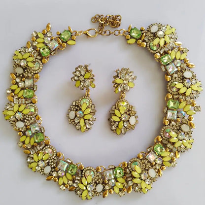 Crystal Rhinestone Large Collar Big Big Choker Necklace for Women