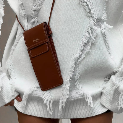 Tassel Oversize Knitted Sweater For Women Autumn Jumpers