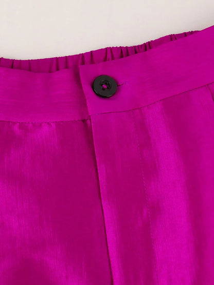 Women Pants High Waist Flare Pants Slim Fit Sexy Solid Ruffles Loose Casual Regular Wide Leg Long Trousers