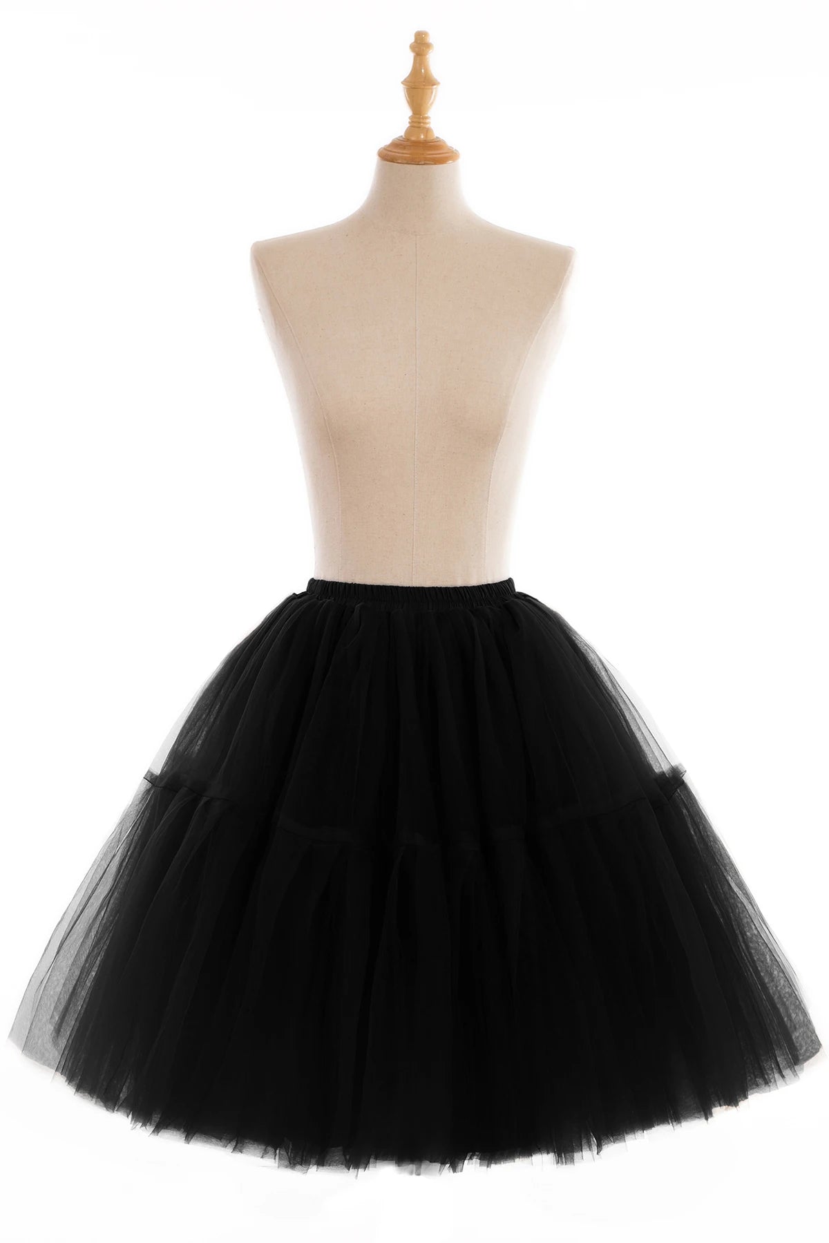 Fluffy Tulle Skirt Petticoat Adult Elastic Waist Underskirt Layers Bridal Midi Tutu Skirts Women Prom Evening