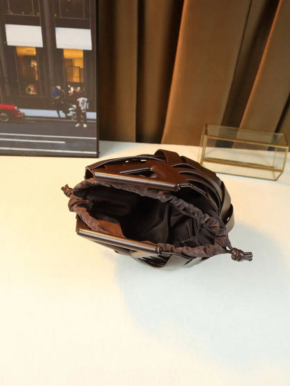 Woven Design Women Handbag, Tote Basket Bag, High-End Inverted Triangle Shaped Handbag