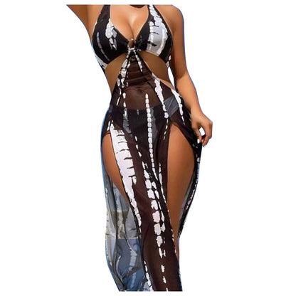 Women Bikinis Set European American Sexy Three Piece Bikini Strapless Halter Swimsuit Bathing Suit
