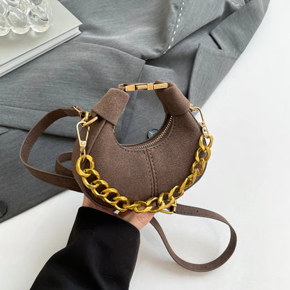 Mini PU Leather Saddle Shoulder Bag for Women Y2K Handbags and Purses Crossbody Bags