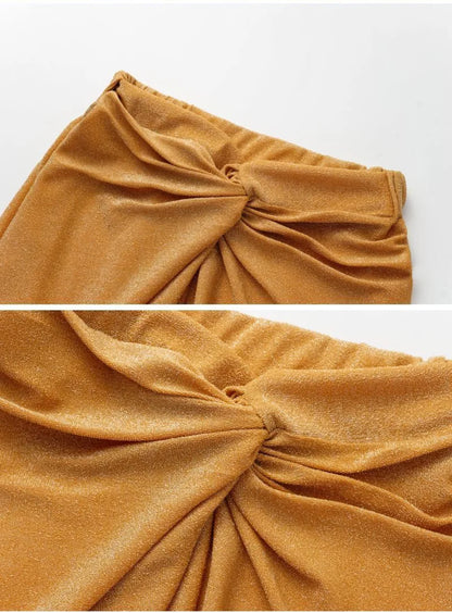Swimwear Women With Skirt Bathing Suit Summer New Ruffle Splice Print Beachwear Bikini Cover Ups
