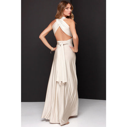 Multiway Wrap Convertible Boho Maxi Dress Bridesmaid Infinity Robe Dresses