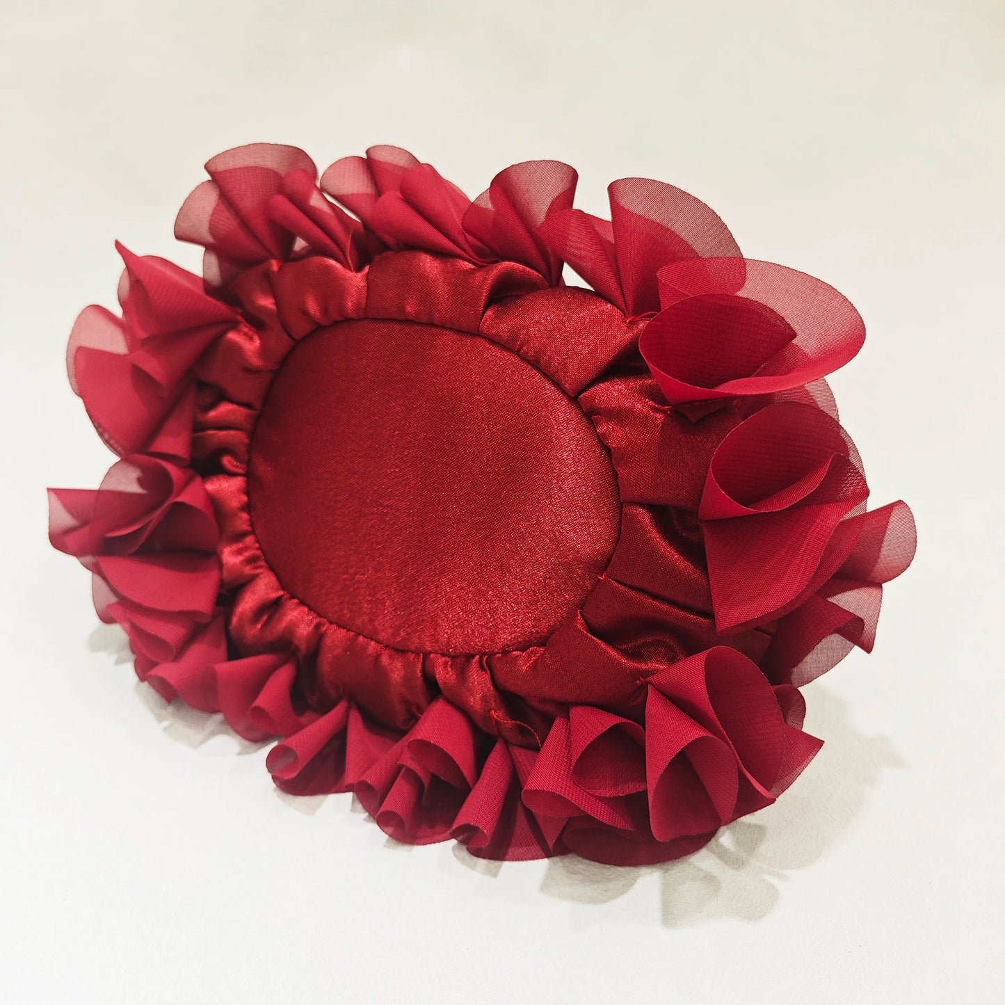 Red/White Bridal Flower Evening Clutch Bag Floral Wedding Party Purses
