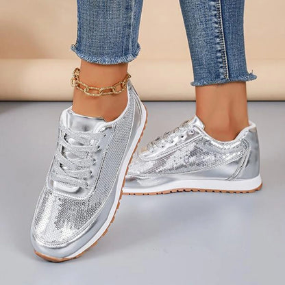 Casual Shoes For Women Sneaker Wedges Sequined Casual Sneakers Fashion Comfortable Sneakers