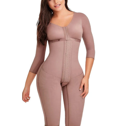 Full Body Colombian Girdles Shaper High Compression Bodysuits Postoperative Postpartum Lipo Arm Slimmer
