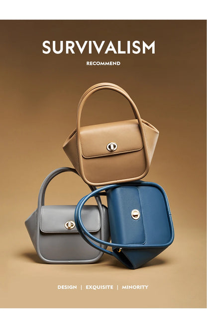 WOMEN'S HANDBAG WINTER WOOL EVENING LEATHER ORIGINAL STYLE LUXURY BRAND PURSE SHOULDER BAG