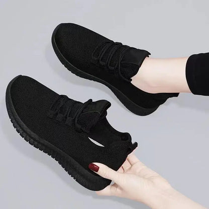 Women's Breathable Casual Shoes Running Shoes Black Sneakers Shoes for Women