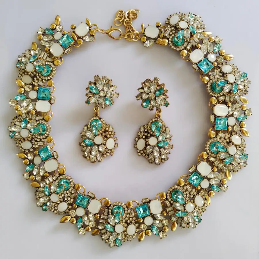 Crystal Rhinestone Large Collar Big Big Choker Necklace for Women