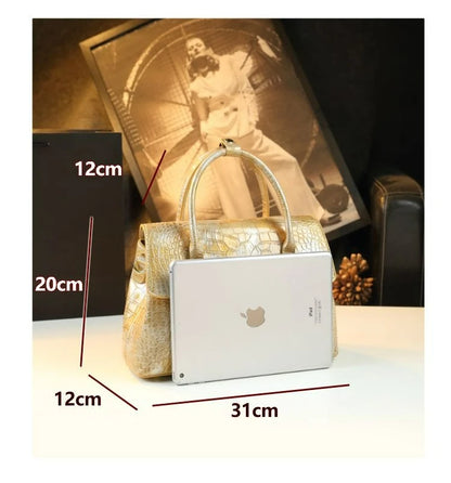 Luxury Designer Brand New High Quality Cowhide Large Capacity Crossbody Bag