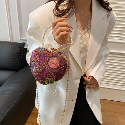 Luxury Gold Clutch Bags for Women Evening Purse Designer Crossbody Bag