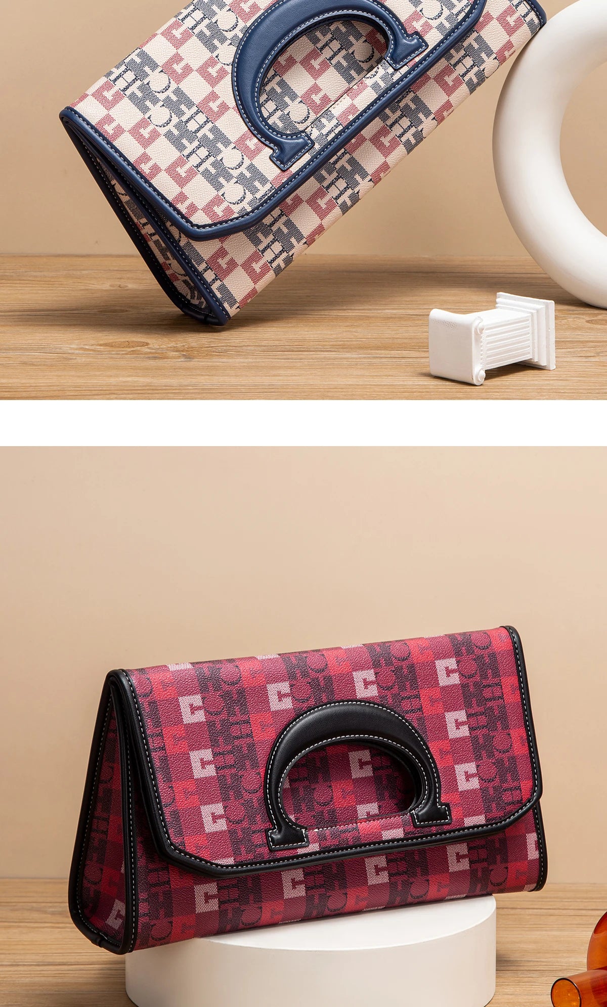 Women's Tote Bag Retro Printed Design Foldable Wallet Handbag